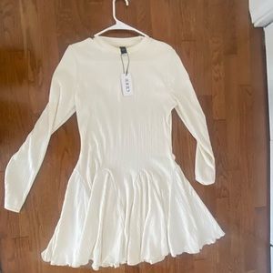 Cream never worn stretch dress